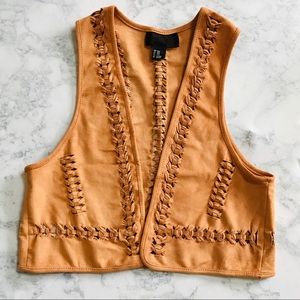 🌈BUNDLE SALE  Tan Bolero Braided Vest